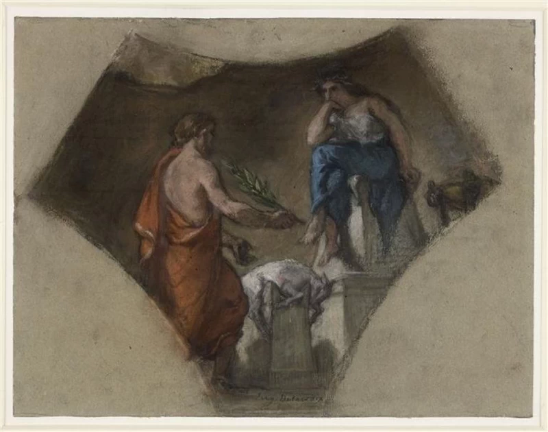 Studio per un ciondolo - Licurgo consulta la Pizia, Museo del Louvre, Parigi